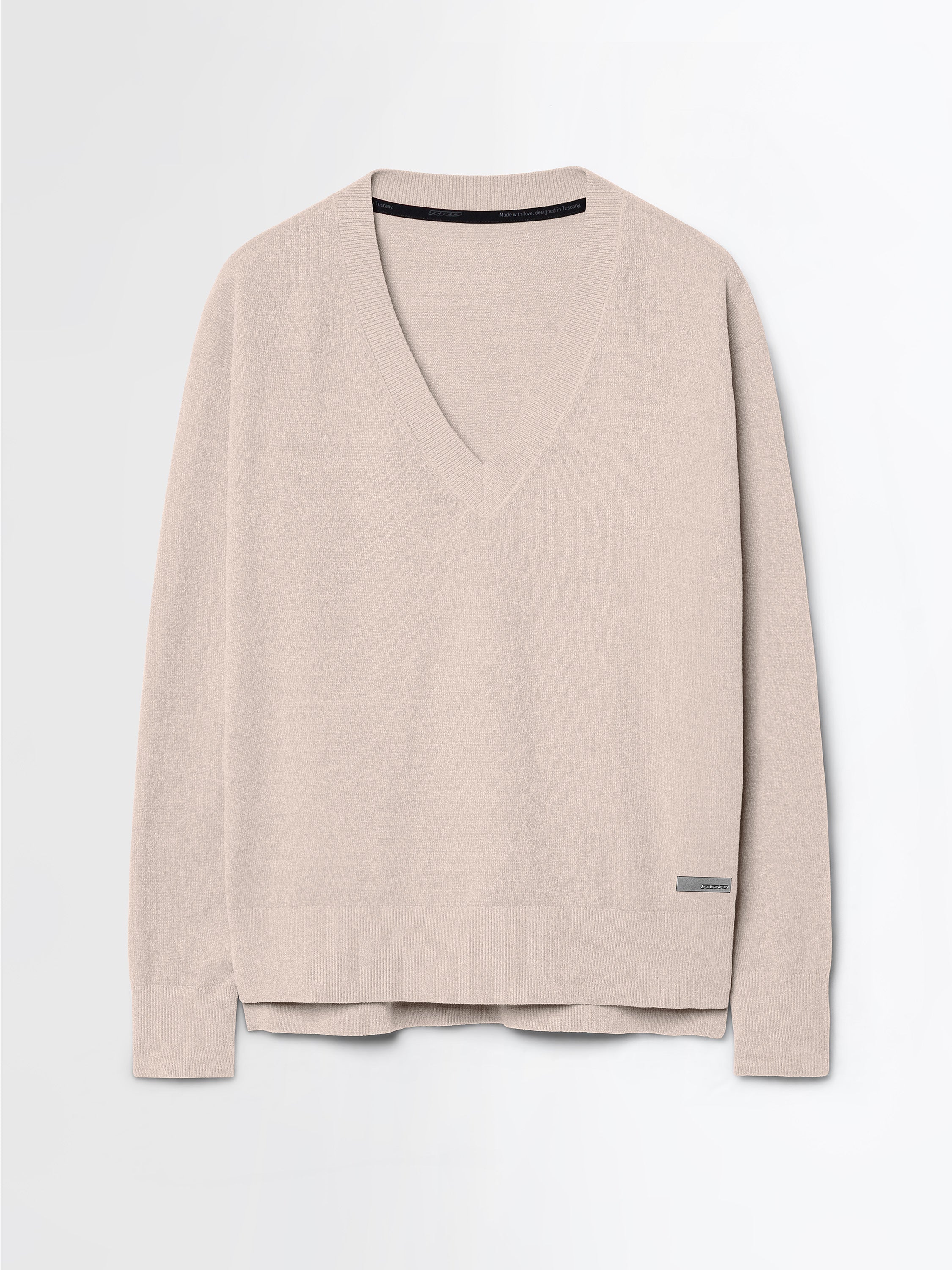 Velvet Vent V-Neck Wom Knit