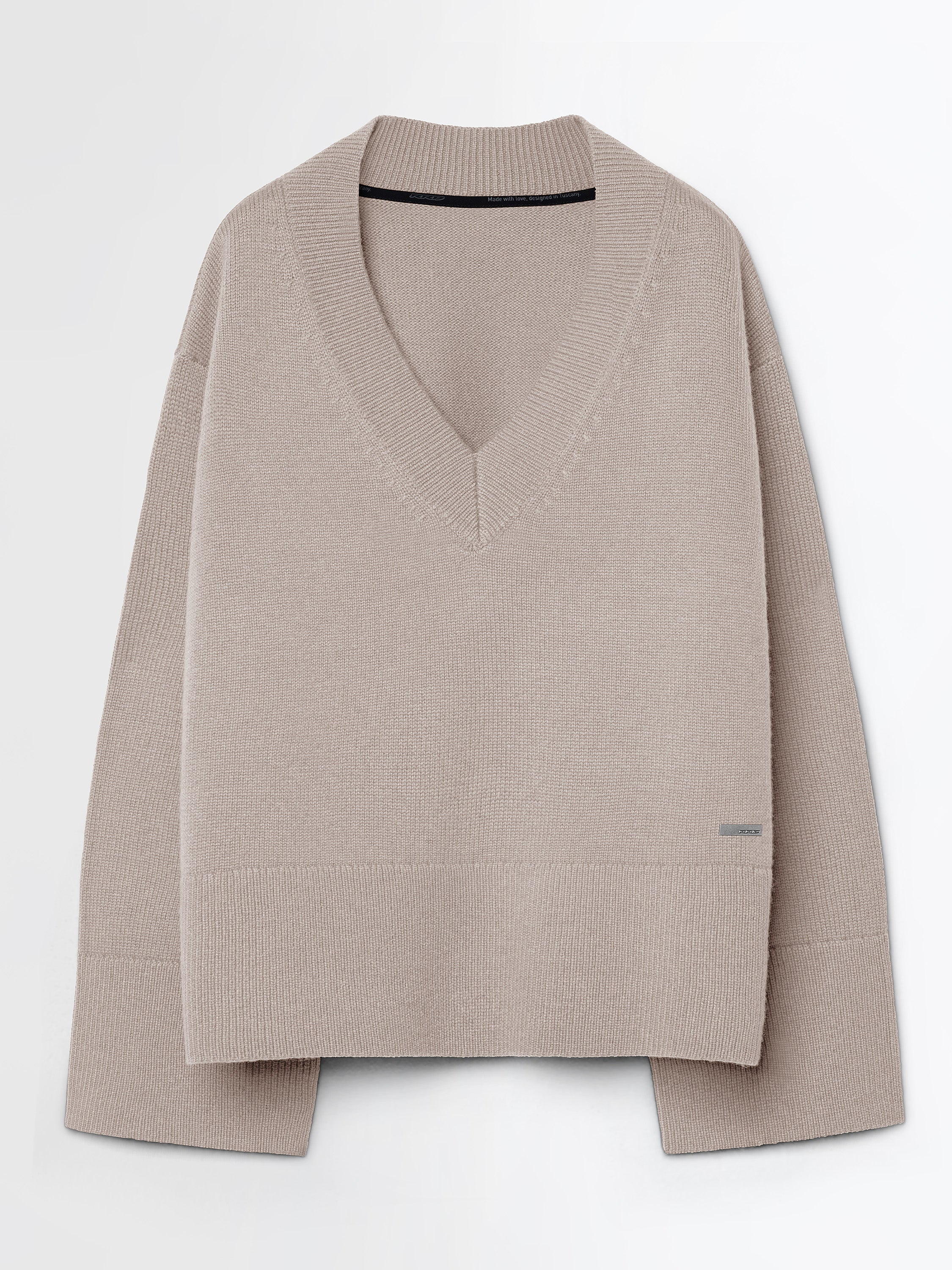 Wool Cash 5 V-Neck Wom Knit