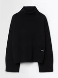 Wool Cash 7 Turtleneck Wom Knit