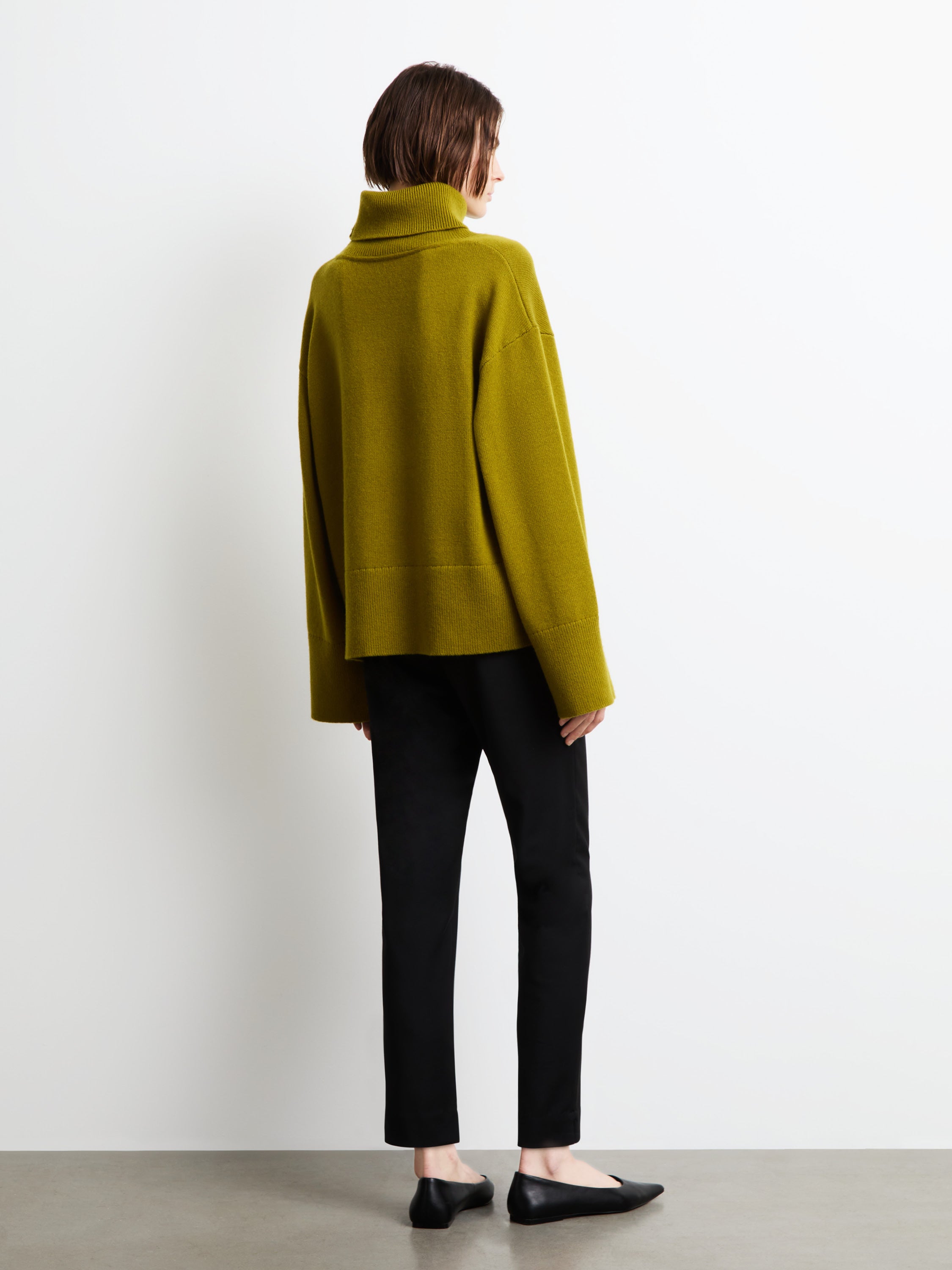 Wool Cash 7 Turtleneck Wom Knit