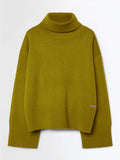 Wool Cash 7 Turtleneck Wom Knit