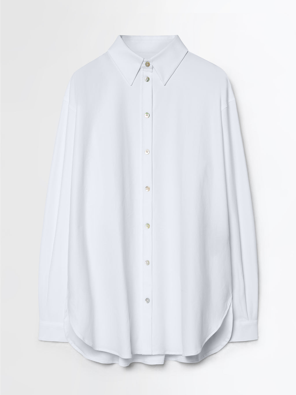Oxford Jacquard Boyfriend Wom Shirt