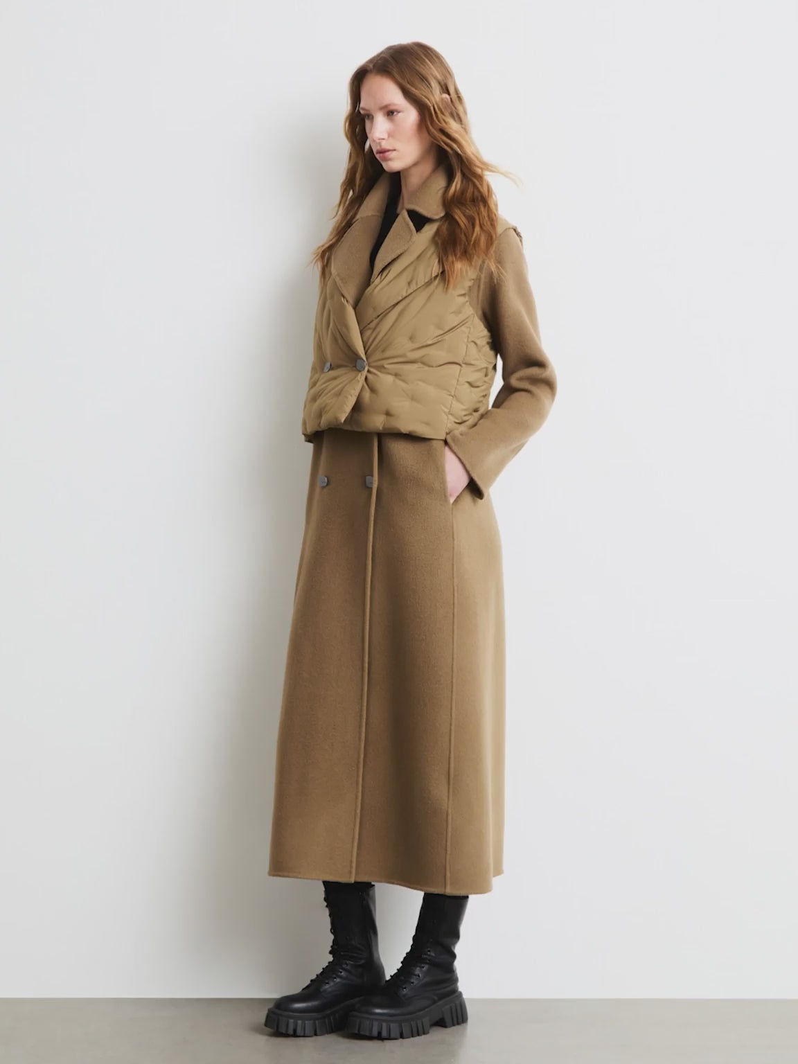Big Duck 2P Long Coat Wom Jkt