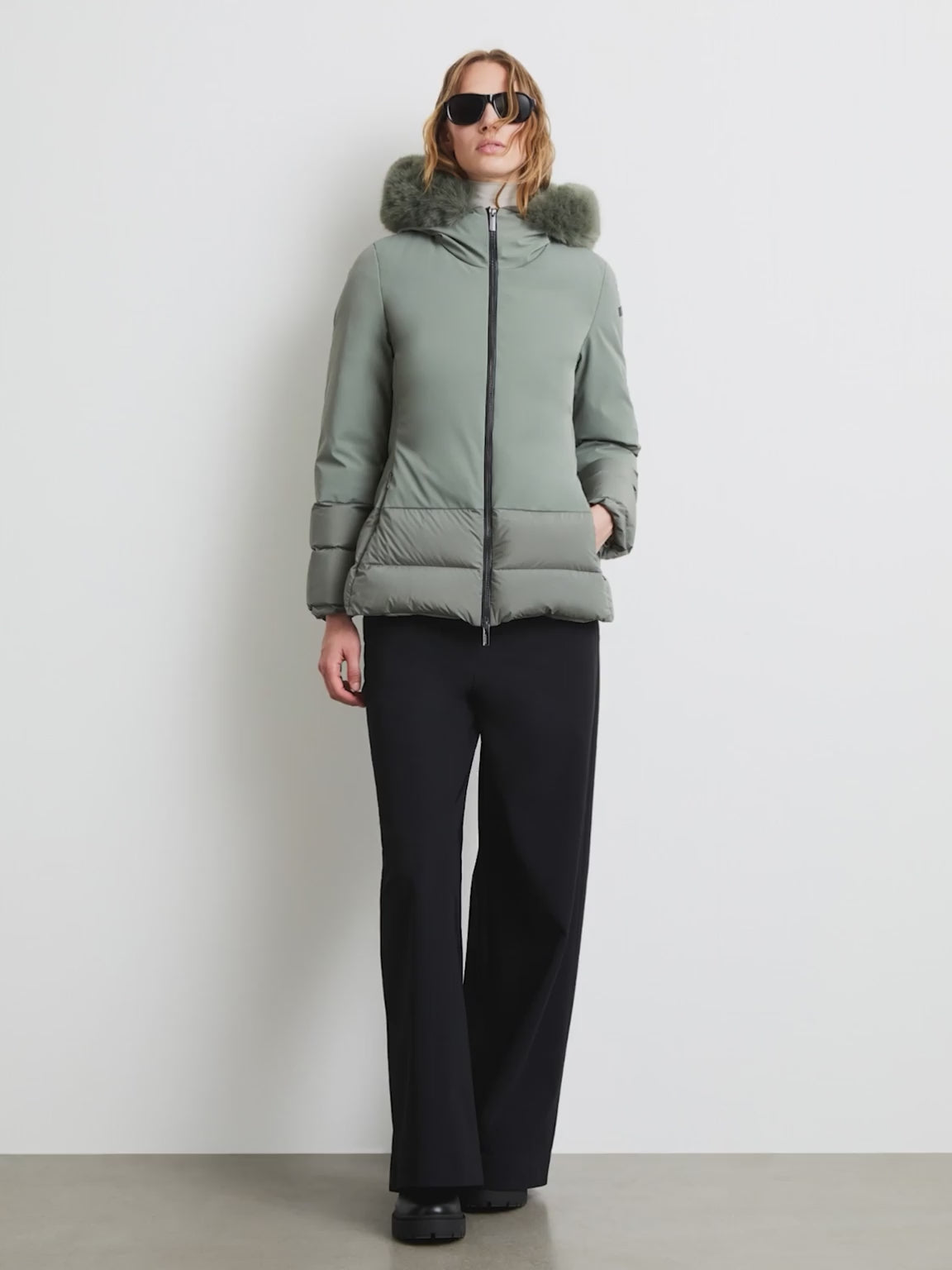 Montecristo Hybrid Hood Fur Wom Jkt